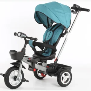 Children’s Tricycle Kids Balance Toddler Trike with Hood Ride-On Toy Car Plastic 3-5 Years