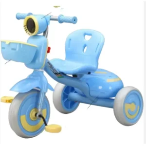 Children’s Tricycle Sliding Trolley Lightweight Anti Rollover Pedal Tricycle with Quick install Handlebar Plastic Ages 2 6