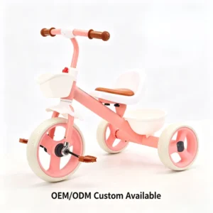 Children’s Tricycle with EVA & High Carbon Steel Frame Single Speed for Boys and Girls Aged 2 to 4 Years