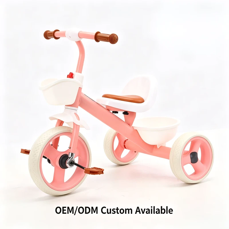 Children's Tricycle with EVA & High Carbon Steel Frame Single Speed for Boys and Girls Aged 2 to 4 Years