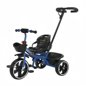 Children’s Tricycle with Push Rod for 1-6 Years Old Baby Stroller Pedal Bicycle Metal HLZ-540 Made in Hebei