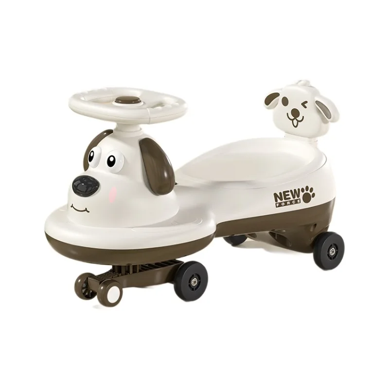 Children's Twist Car with Music and Lights Anti Rollover Swing Car for 1 6 Year Old Boys and Girls Ride on Wiggle Car