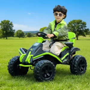 Children’s Unisex Electric Two Wheel SUV Ride On Toy with 390 Motor 12V7.0ah Battery for 2 4 & 5 7 Years Plastic Car