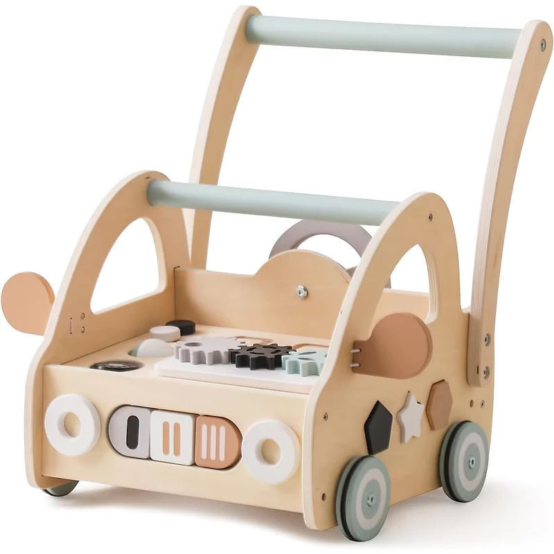 Children's Walking Cart Puzzle Multifunctional Simulation Steering Wheel Shape Matching Baby Walking Cart One Year Old Gift