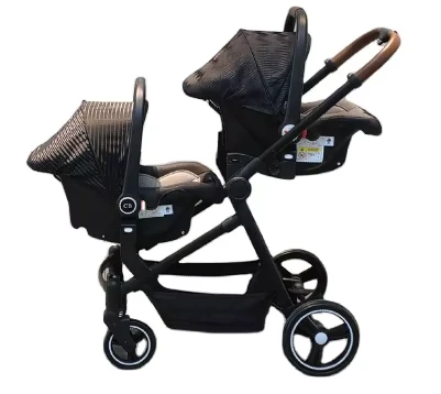 China Baby Stroller Manufacturers Aluminum Frame Customization Twin Baby Stroller