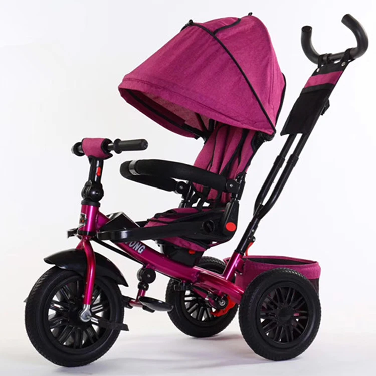 China Baby Tricycle New Products Toddler Trike with Parent Handle New Style Little Tikes 4 in 1 Trike Purple