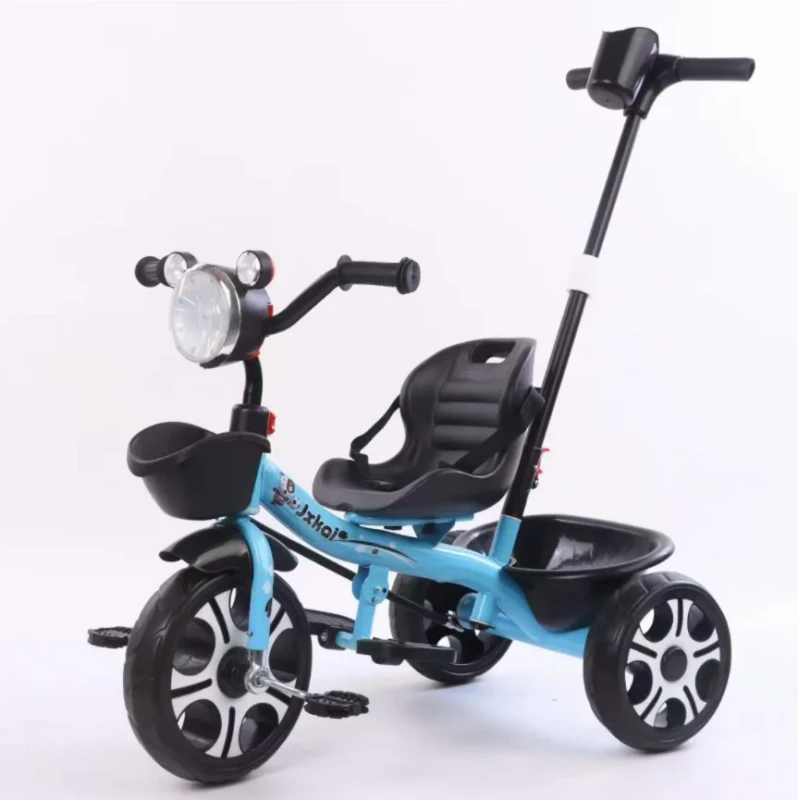 China Children Tricycle with Steel Frame Adjustable 3 EVA Wheels Max 50kg Capacity for 2 6 Years Old Kids
