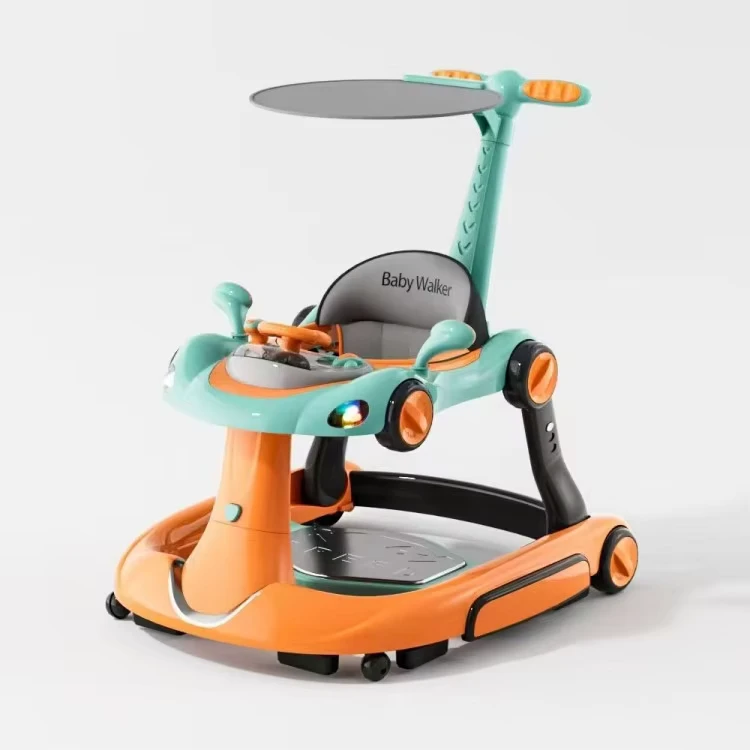 China Factory Foldable Baby Walker Sit-to-Stand Learning Walker Kids Multifunctional Baby Walker 5 in 1