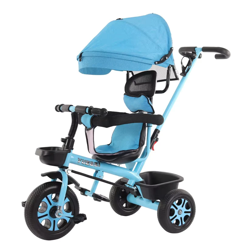 China Factory Kids Trike Tricycle With Parent Push Handle Tricycle for 1 2 3 5 6 Year Old Child