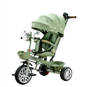 China Factory Multi-functional 3-Wheel Foldable Children’s Tricycle with Music & Light