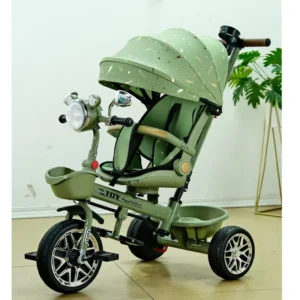 China Factory Multi-functional 3 Wheels Children’s Tricycle Foldable with Music and Light Children Trikes for Baby
