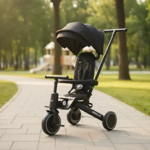 China Factory OEM Custom Kids Tricycle with Handle 3 Wheel Adjustable Seat Safe Stable for Toddler Indoor Outdoor Use
