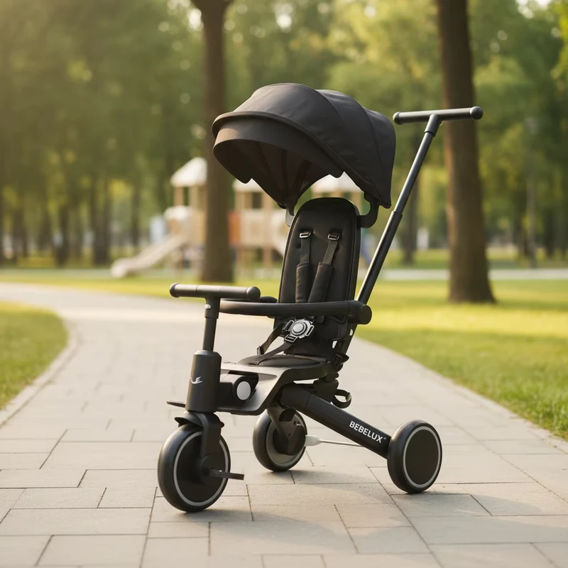 China Factory OEM Custom Kids Tricycle with Handle 3 Wheel Adjustable Seat Safe Stable for Toddler Indoor Outdoor Use