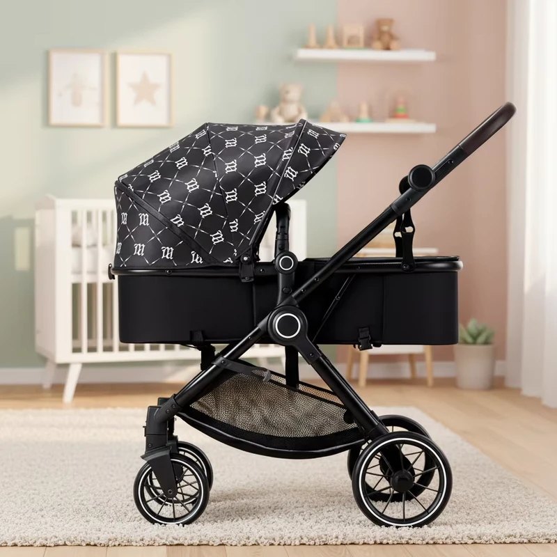 China High View Baby Stroller Luxury Newborn Pushchair Travel Baby Carriage Foldable Baby Stroller Pram 3 in 1 Buggy
