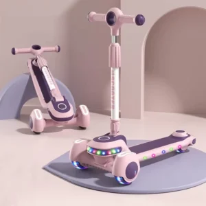 China Scooter Kids Children Large Flash Wheel Kids Scooter Folding Children Scooter