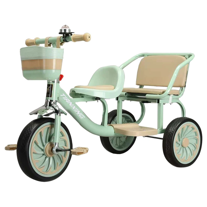 Chinese Factory Kids Three wheeled Bike Bicycle Price kids Trike with Back Seat baby Walking Tricycle for 2 to 6 Years