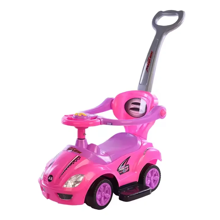 Chinese lovely trolley children car new fashion big cartoon car for kids for sale ride on push baby toy car