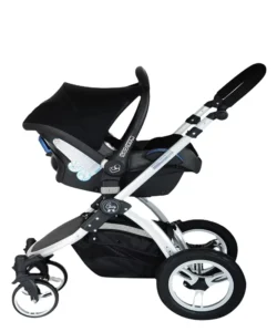 Classic Aluminium Baby Pram Baby 3 in 1 Baby Stroller with Maxi Cosi Adapter