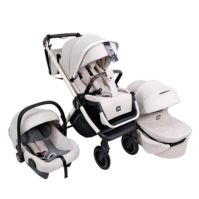 Classic Baby Stroller Pram European Standard Easy Fold Lightweight Portable Stroller EN 1888 Approved Baby Stroller