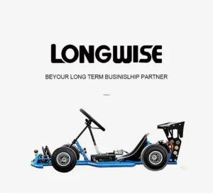 Classic Blue 200CC Go Kart Gasoline Leisure Track Drift Racing Vehicle