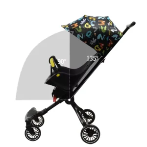 Classic Style Baby Stroller Soft and Comfortable Fabric Baby Pram
