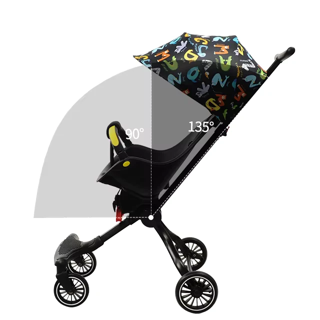 Classic Style Baby Stroller Soft and Comfortable Fabric Baby Pram