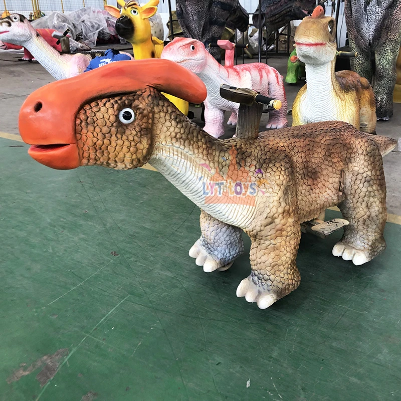 Coin Operated Animal Ride Dinosaur Ride on Toy Mall Happy Electric Animal Ride Kids