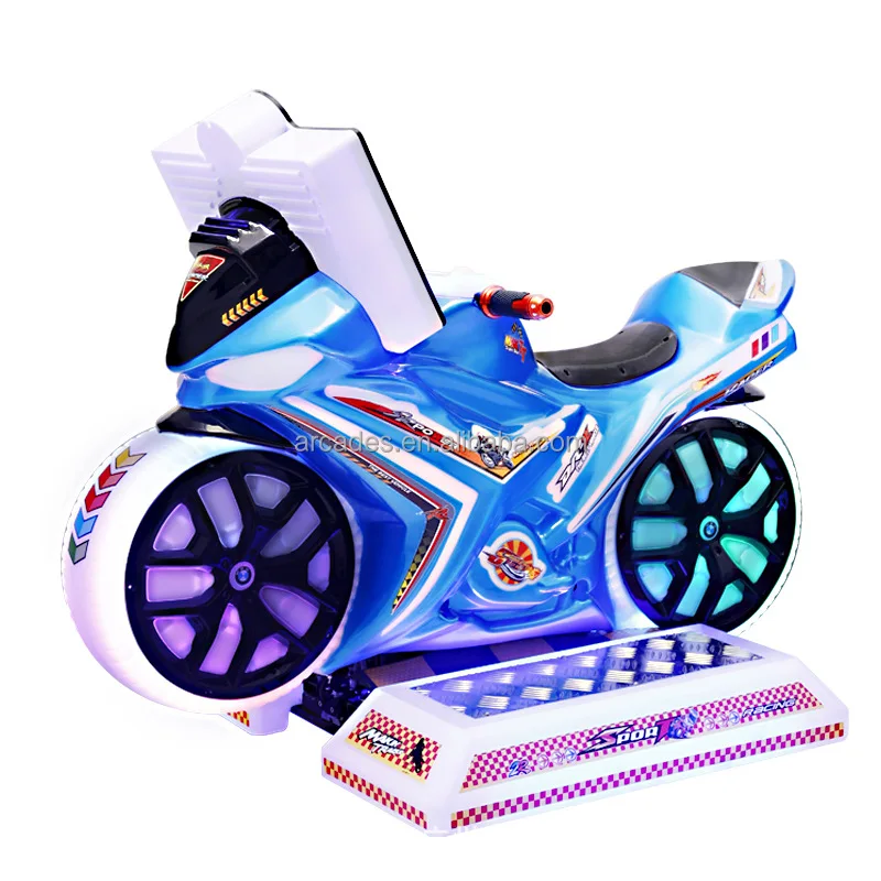 Coin Operated Games Children Kid's Riding Game Machine Swing Car Dynaic Motorbike Biking Arcade Game Machine Kiddie Ride
