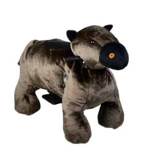 Coin Operated Plush Horse Ride on Toy for Kids Big Animal Ride in Park