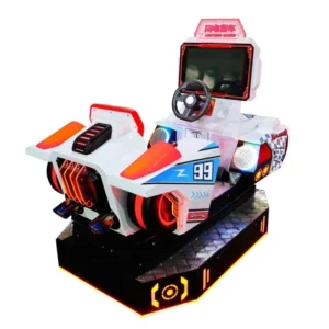 Coin Operated Ride on Car Machine in Amusement Parks Kid Dynamic Game Machine Indoor Arcade Kiddie Ride Car Driving Racing Game
