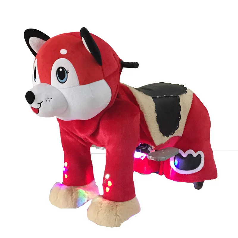 Coin Operated Scooter Plush Animals Electric Kiddie Ride on Toy Kids Game for Amusement Park