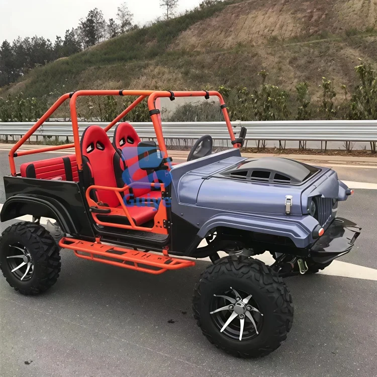 Color Design 300CC Mini Jeep Buggy Off Road Vehicle with 4 Wheels Small Car for Adults Gasoline Jeep Cart Go Karts