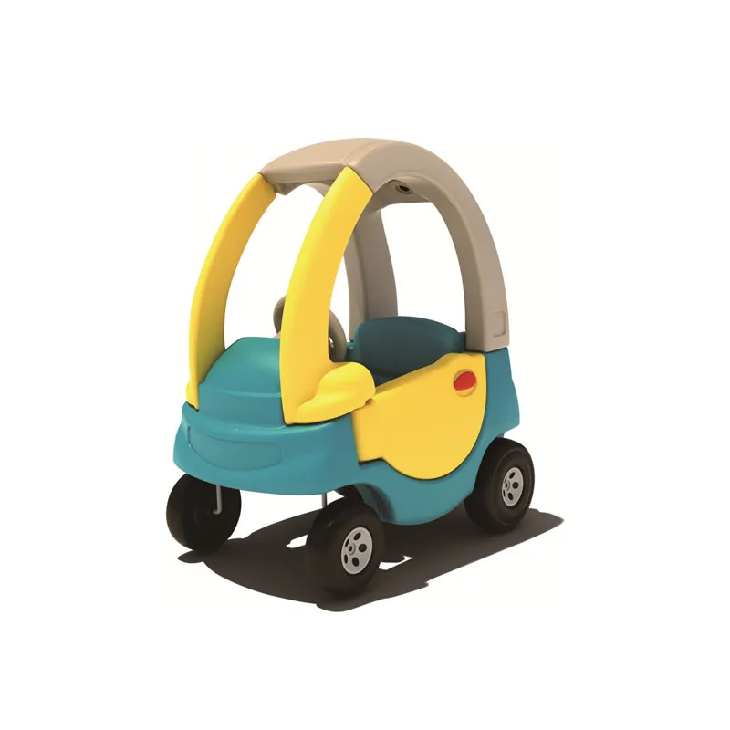 Colorful 4 Wheel Plastic Ride On Car for Preschool Toddlers for School and Shopping Mall Playgrounds