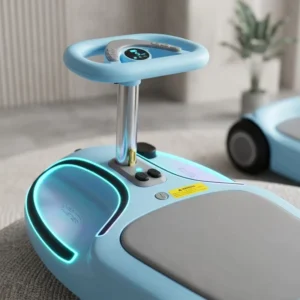Colorful Children’s Electric Wiggle Car Lightweight Portable Kids Swing Car for Park and Home Play