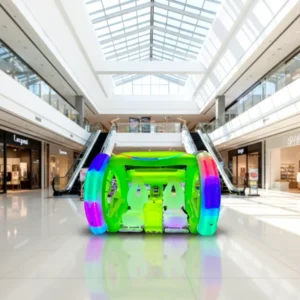 Colorful Commercial Swinging Ride Inducing Weightlessness for Teenagers Shopping Mall Playhouse Indoor Plastic Amusement