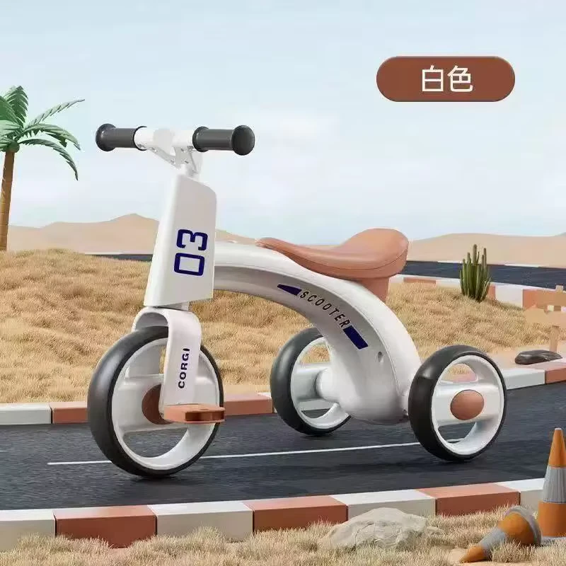Colorful Modern Plastic Children's Tricycle for 2-4 Years Old Push Ride-On Baby Bike Girls & Boys