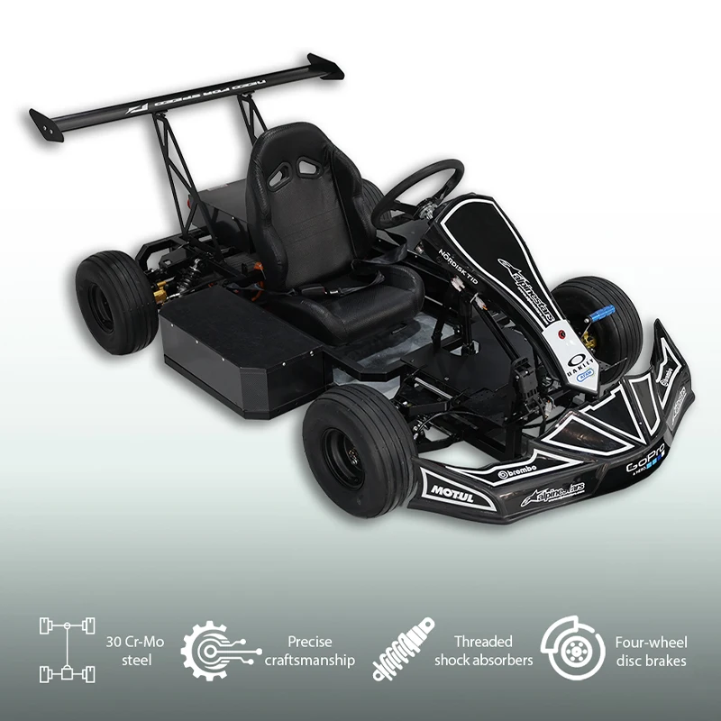 Colorful Professional Racing Pedal Electric Go Kart for Adults Kids Commercial Use