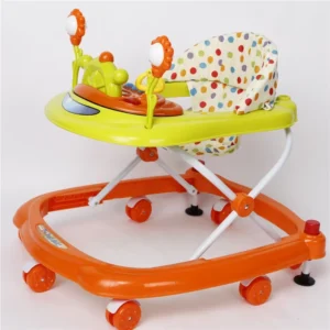 Colorful Rolling Plastic Baby Walker OEM Baby Walker Tall Baby Walker