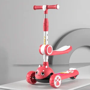 Colorful Scooter for Kids Aged 2-12 Adjustable Foldable with Comfortable Seat