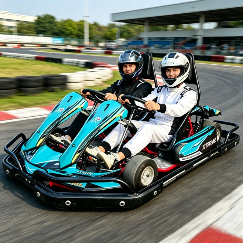 Commercial 2 Seater 200CC Petrol Go Kart Adult Teen Rental Racing Drift Kart 60KM/H