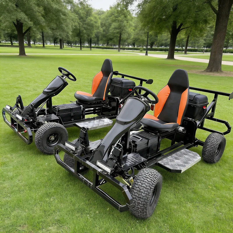 Commercial Teens Off Road Big Wheel Go Kart with Lighting Adult Battery Powered Amusement Car Facility for Outdoor Family Events