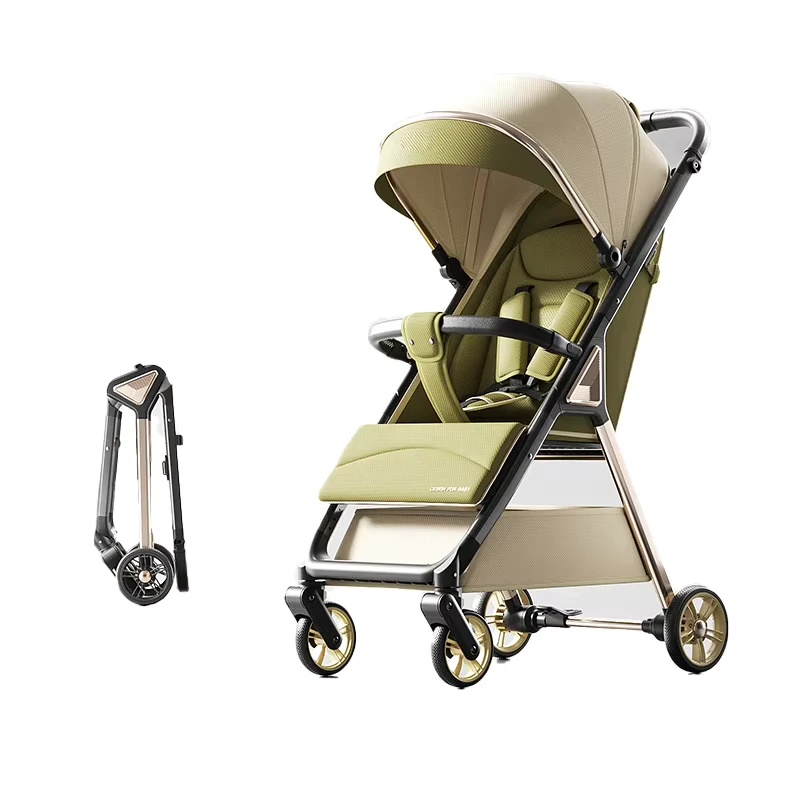 Compact Lightweight Foldable Stroller With EN 1888 Certificate and 360 Wheels for Newborn Travel Baby Stroller