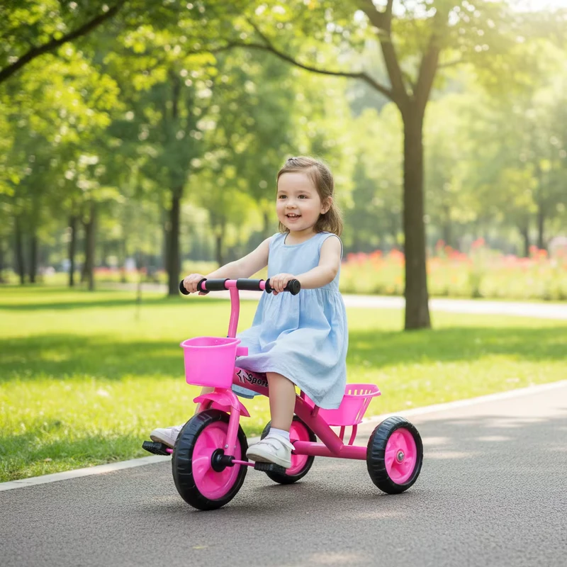 Competitive Price Multi functional Toddler Baby Tricycle 3 Wheels Kids Trike Tricycle with Music and Light for Kids 1-6 Years