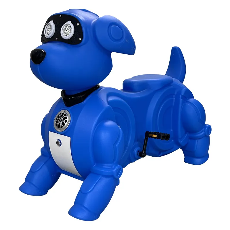 Contemporary Children Electric Riding Parks Kids Outdoor Amusement Bubble Dog Ride on Electric Bike Toy Animal for Long Term Use