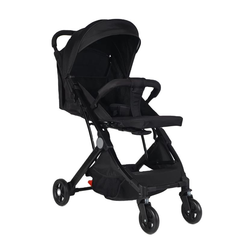 Convenient One way Baby Stroller Lightweight Shock absorbing Foldable Pram CE Certified for Newborns and Toddlers