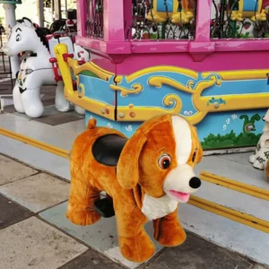 Creative Walking Dog Toys Animal with Coin Operated & CE Certification