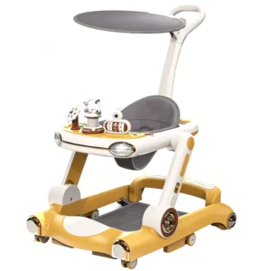 Cross-border Plastic Frame Multi-functional Baby Walker Adjustable Stroller for Toddlers 0-3 Years 10KG Load Capacity