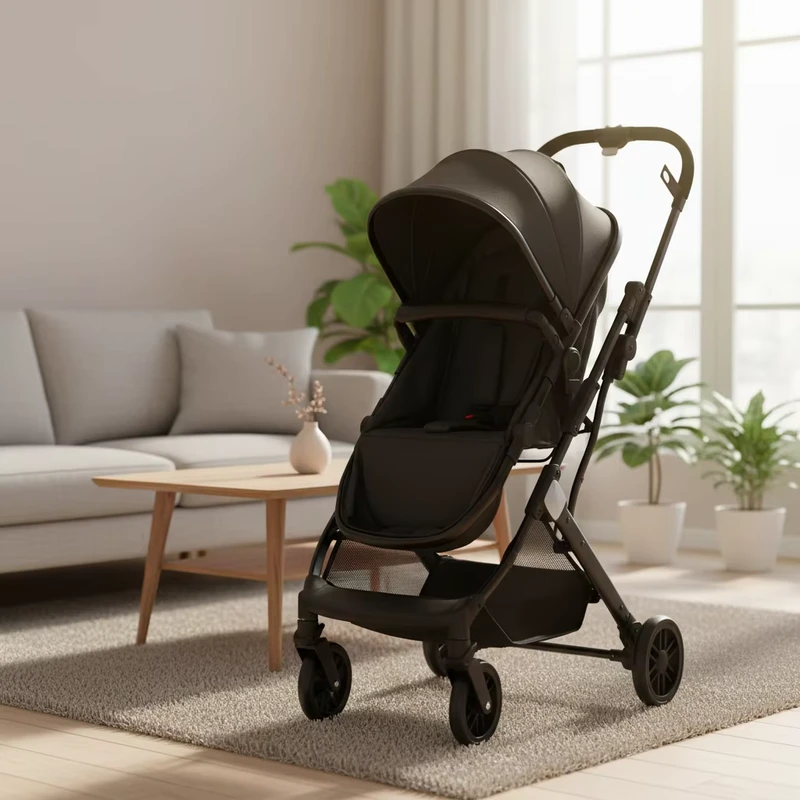 Custom 3 in 1 Stroller Baby Carriage Pushchair Luxury Compact Folding Baby Pram Stroller for Travel