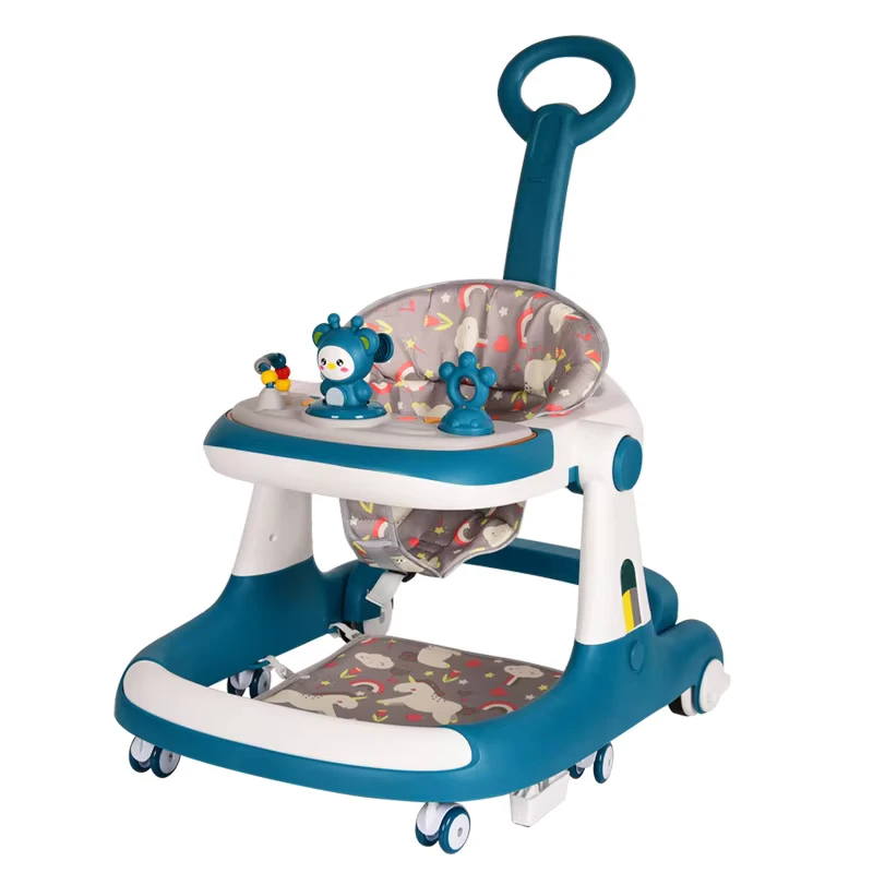 Custom Baby Walker O leg Anti rollover Multi function Stroller with Music and Pushrod