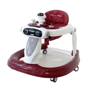 Custom Baby Walker with Umbrella Design Foldable Iron and Plastic Frame Cloth Tyre for Toddlers’ Learning